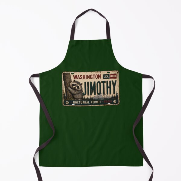 Item preview, Jimothy the Raccoon – Washington Local Legend Vintage License Plate Art designed and sold by Swanny's Custom T-shirt and Gift Designs.