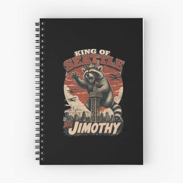 Item preview, JIMOTHY King of Seattle - Big Jimothy Giant Raccoon Skyline Shirt designed and sold by Uglyandcute.
