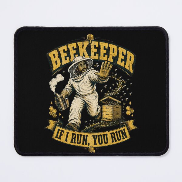 Item preview, Beekeeper If I Run You Run Funny Bee Swarm Humor designed and sold by JerdbordinShop.
