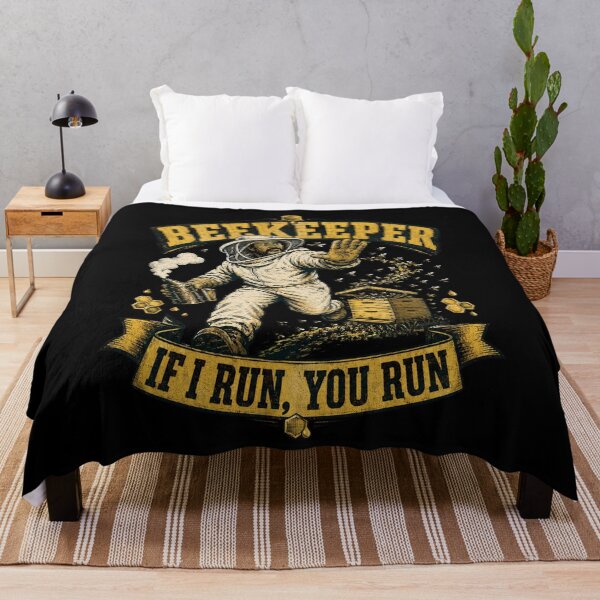 Item preview, Beekeeper If I Run You Run Funny Bee Swarm Humor designed and sold by JerdbordinShop.