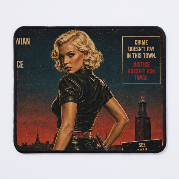 Item preview, Stockholm Patrol Retro Crime Movie Art designed and sold by obstinator.