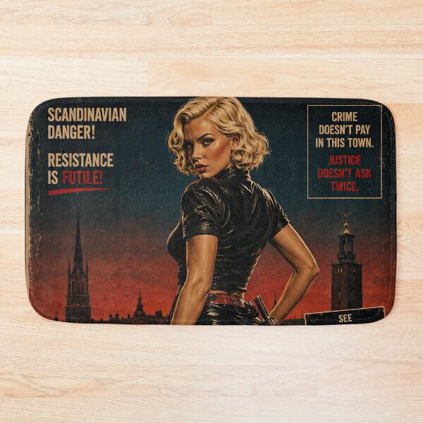 Item preview, Stockholm Patrol Retro Crime Movie Art designed and sold by obstinator.