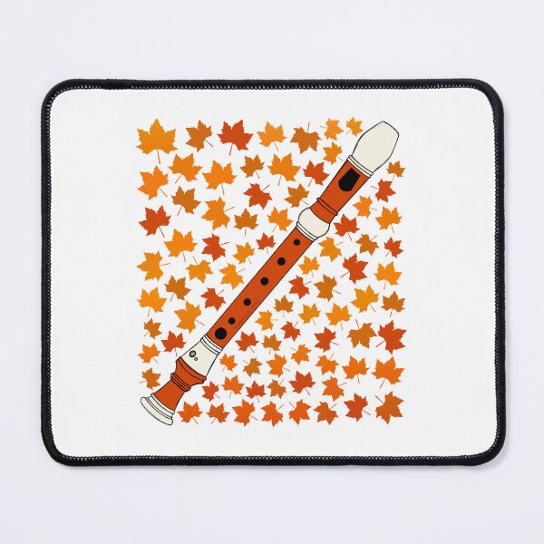 Item preview, Fall Recorder With Leaves, Music Teacher Musician Autumn designed and sold by doodlerob.