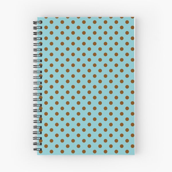 Item preview, Sky Blue with Chocolate Brown Polka Dots designed and sold by WearURColors.