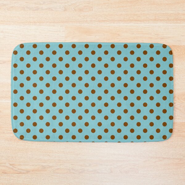 Item preview, Sky Blue with Chocolate Brown Polka Dots designed and sold by WearURColors.