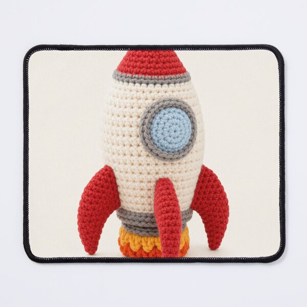 Item preview, Cute Crochet Rocket Yarn Art designed and sold by Rob Hopper | RoboRob001.
