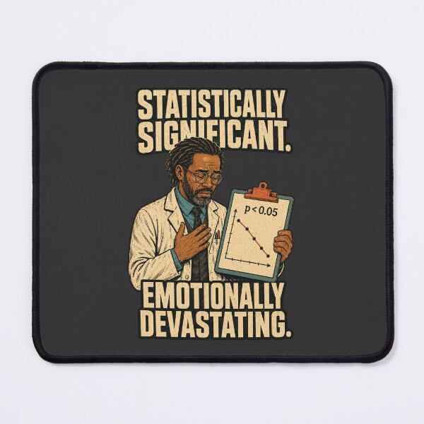 Item preview, Statistically Significant, Emotionally Devastating – Science Humor designed and sold by Little Chookcha.
