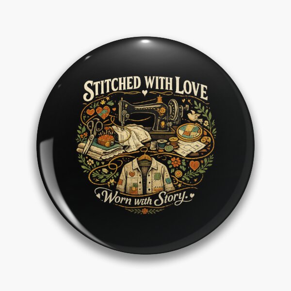 Item preview, Stitched With Love Worn With Story | Handmade Love Quote designed and sold by EverStitchStudio ★★★★★.