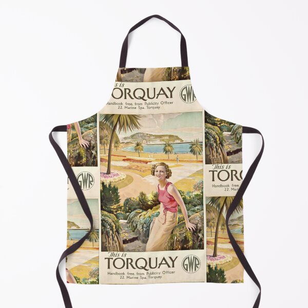 Item preview, Vintage Torquay Travel Poster | Art Deco Style | GWR Railway | 1930s Seaside Glamour & Leisure | English Riviera designed and sold by artofuniverse.