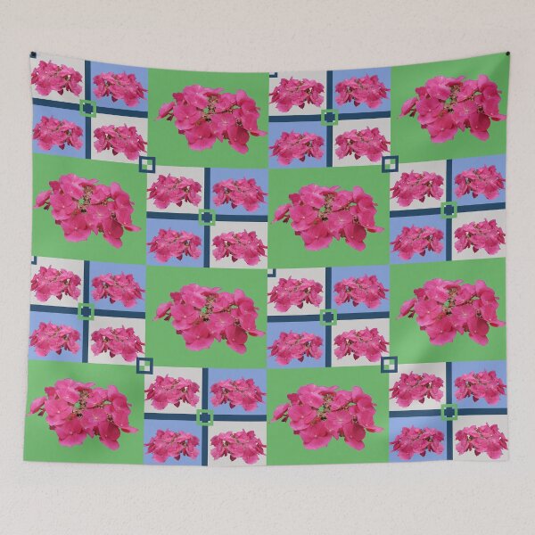 Item preview, Minimalist Vibrant Hydrangea Blossom Photo Collage designed and sold by JurateArt-DK.