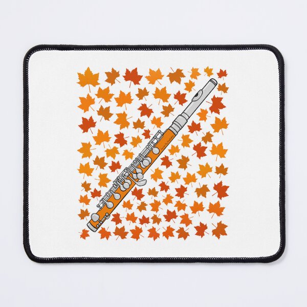 Item preview, Fall Piccolo With Leaves, Flutist Musician Autumn designed and sold by doodlerob.