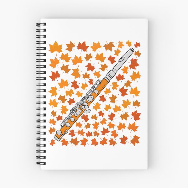 Item preview, Fall Piccolo With Leaves, Flutist Musician Autumn designed and sold by doodlerob.
