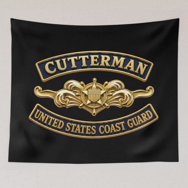 Item preview, USCG - Cutterman - Officer w txt - 3D - Enhanced designed and sold by Military Insignia Products.