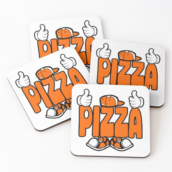 Item preview, Pizza - FOOD street lettering cartoon Character  designed and sold by NFTWords.