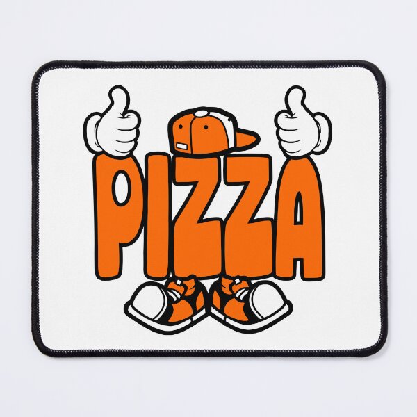 Item preview, Pizza - FOOD street lettering cartoon Character designed and sold by NFTWords.