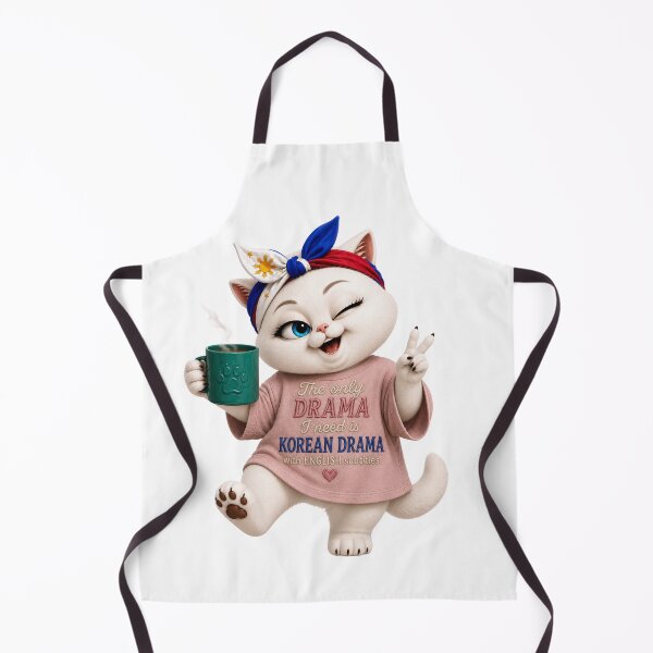 Item preview, The only drama I need is Korean Drama with English subtitles cat designed and sold by SHARAMDARA.