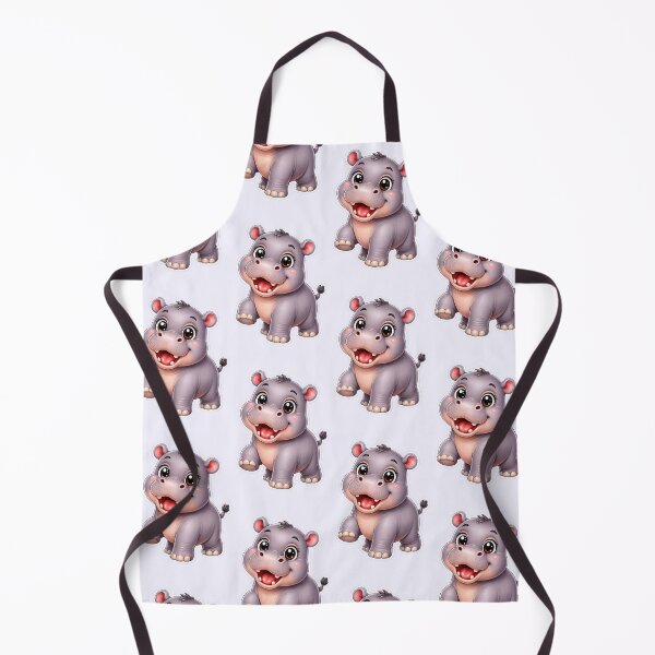Item preview, Hippo Kawaii Cute Cartoon  designed and sold by BackgroundND.