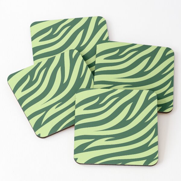 Item preview, Modern Graphic Zebra Print Pattern - Dark Green designed and sold by Frohyou.