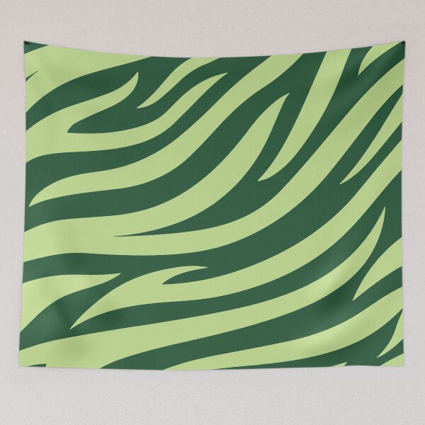 Item preview, Modern Graphic Zebra Print Pattern - Dark Green designed and sold by Frohyou.