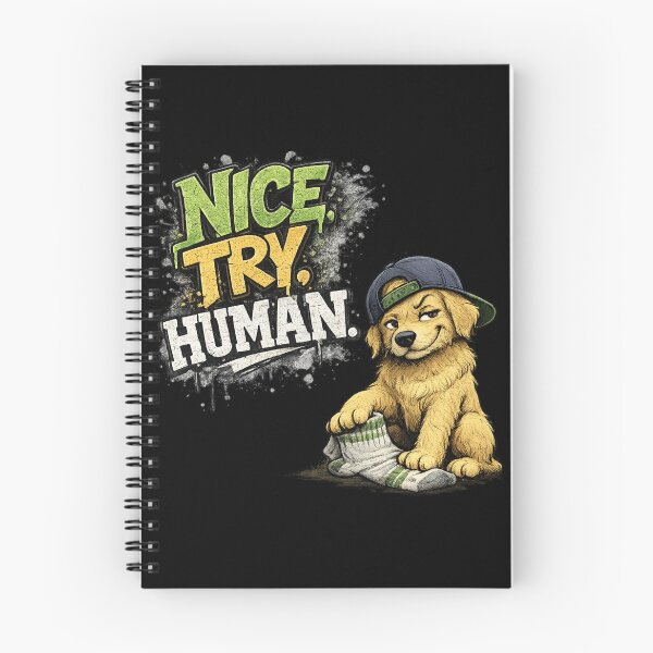 Item preview, Nice Try Human Funny Dog Quote designed and sold by PunchDrop.