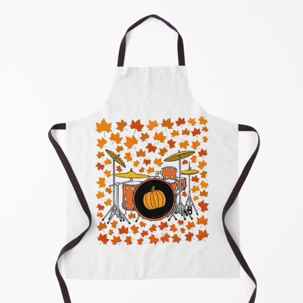 Item preview, Fall Drums With Leaves, Drummer Musician Autumn designed and sold by doodlerob.