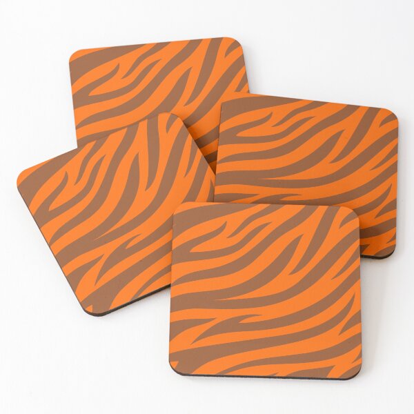 Item preview, Modern Graphic Zebra Print Pattern - Bright Orange designed and sold by Frohyou.