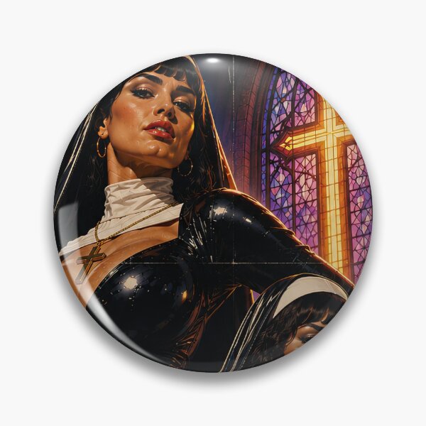 Item preview, Buxom Rubber Nuns with Guns Retro Grindhouse Art designed and sold by obstinator.