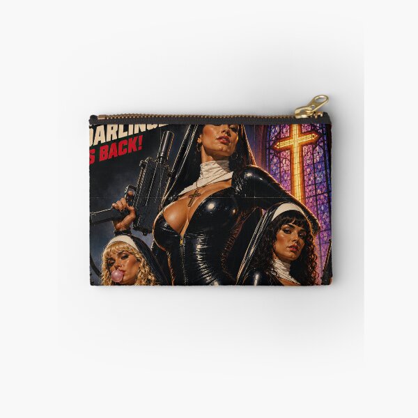 Item preview, Buxom Rubber Nuns with Guns Retro Grindhouse Art designed and sold by obstinator.