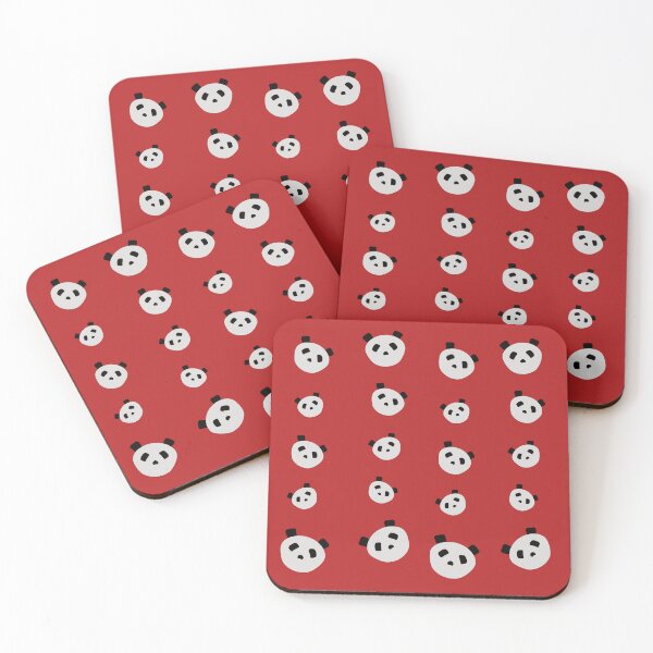 Item preview, Panda Faces on Red. Copyright: © Collugraphic. designed and sold by Collugraphic.