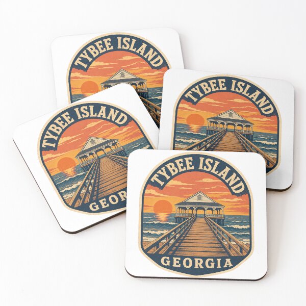 Item preview, Tybee Island Georgia Pier Sunset Travel Badge designed and sold by Grant-Works.