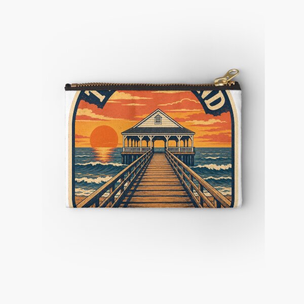 Item preview, Tybee Island Georgia Pier Sunset Travel Badge designed and sold by Grant-Works.