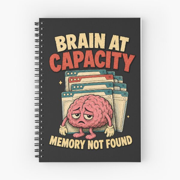 Item preview, Brain at Capacity – Memory Not Found Tech Humor designed and sold by PitsFusion.
