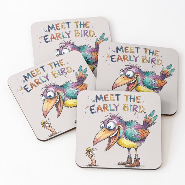 Item preview, Meet The Early Bird Catches The Worm Cartoon designed and sold by chriswo-design.