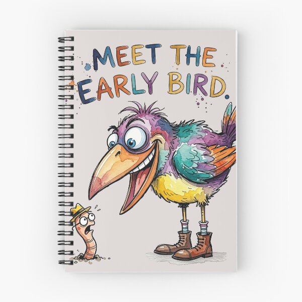 Item preview, Meet The Early Bird Catches The Worm Cartoon designed and sold by chriswo-design.