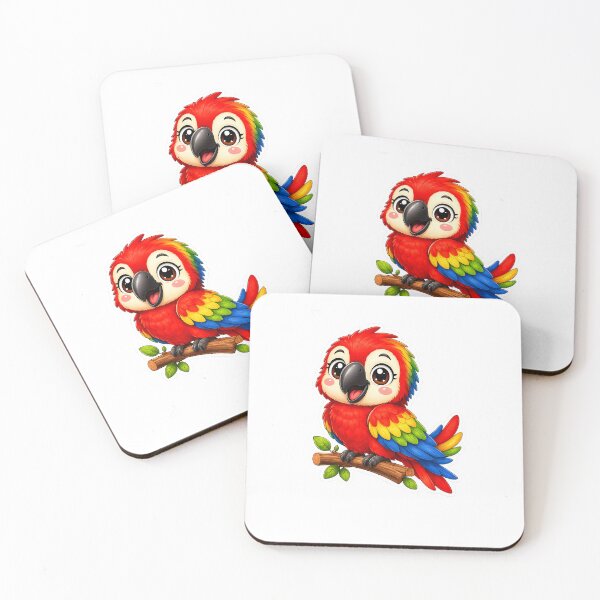 Item preview, Parrot Kawaii Cute Cartoon  designed and sold by BackgroundND.
