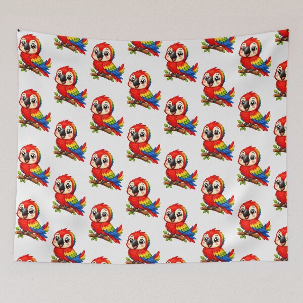 Item preview, Parrot Kawaii Cute Cartoon  designed and sold by BackgroundND.