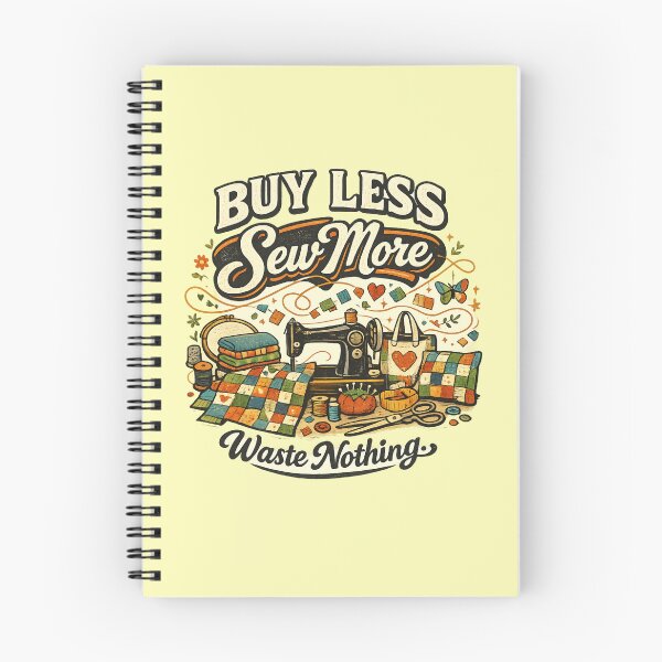 Item preview, Buy Less Sew More Waste Nothing | Zero Waste Sewing Quote designed and sold by EverStitchStudio ★★★★★.
