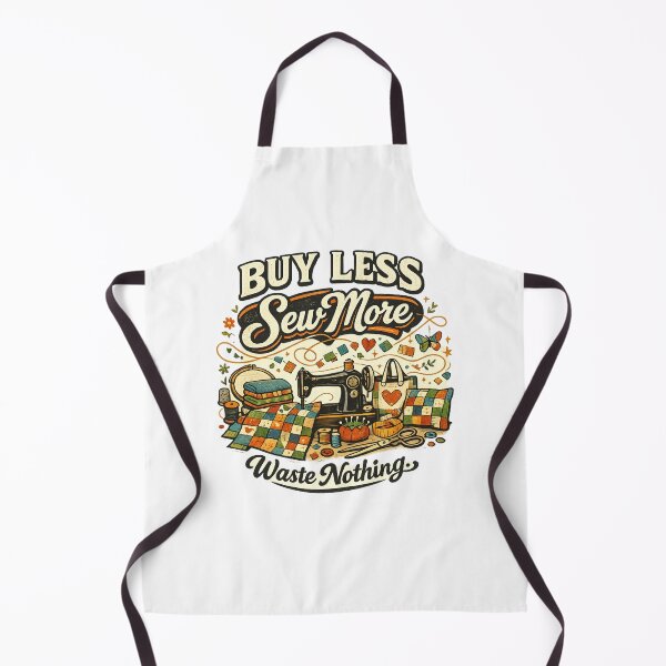 Item preview, Buy Less Sew More Waste Nothing | Zero Waste Sewing Quote designed and sold by EverStitchStudio ★★★★★.