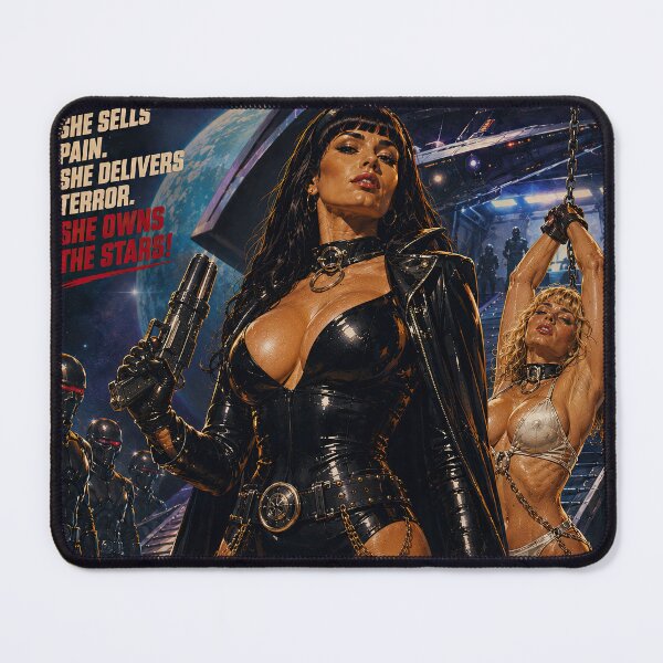 Item preview, Intergalactic Slave Trader Xira Retro Sci-Fi Art designed and sold by obstinator.