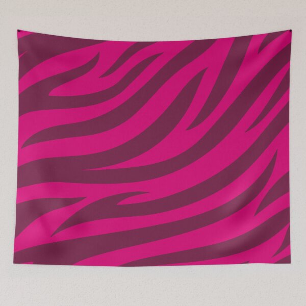 Item preview, Modern Graphic Zebra Print Pattern - Bright Pink designed and sold by Frohyou.