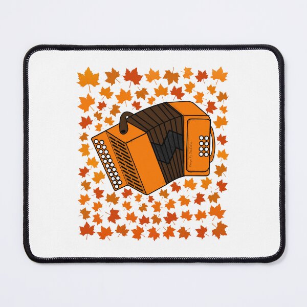 Item preview, Fall Accordion With Leaves, Accordionist Folk Musician Autumn designed and sold by doodlerob.