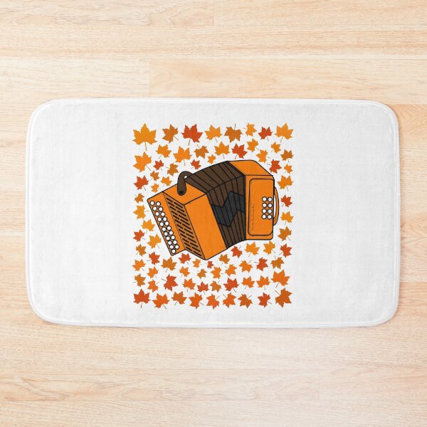 Item preview, Fall Accordion With Leaves, Accordionist Folk Musician Autumn designed and sold by doodlerob.
