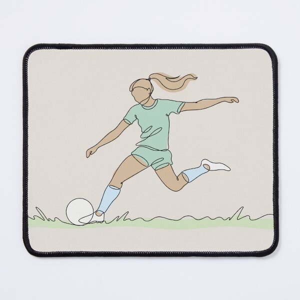 Item preview, Soccer One Line Drawing designed and sold by MaddiLoppnow.