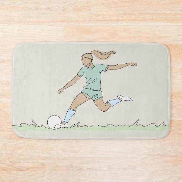 Item preview, Soccer One Line Drawing designed and sold by MaddiLoppnow.