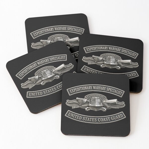 Item preview, USCG - Expeditionary Warfare Specialist w txt - 3D - Enhanced designed and sold by Military Insignia Products.