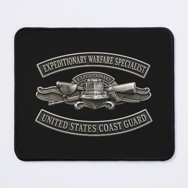 Item preview, USCG - Expeditionary Warfare Specialist w txt - 3D - Enhanced designed and sold by Military Insignia Products.