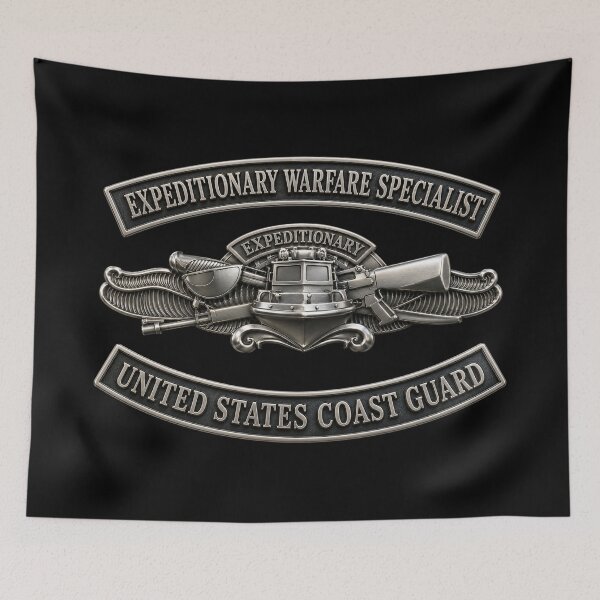 Item preview, USCG - Expeditionary Warfare Specialist w txt - 3D - Enhanced designed and sold by Military Insignia Products.