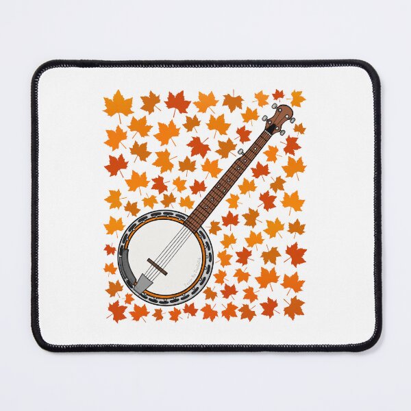 Item preview, Fall Banjo With Leaves, Banjoist Folk Musician Autumn designed and sold by doodlerob.