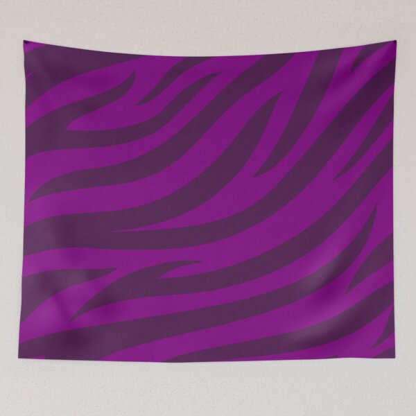 Item preview, Modern Graphic Zebra Print Pattern - Bright Purple designed and sold by Frohyou.