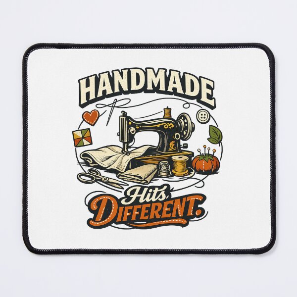 Item preview, Handmade Hits Different | Cool Sewing Quote designed and sold by EverStitchStudio ★★★★★.
